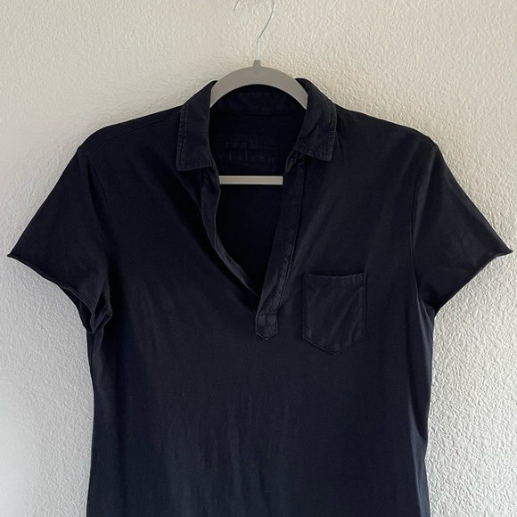 FRANK & EILEEN | 100% Cotton Preppy Classic Lauren Dress in Black | Size Small - Picture 7 of 11